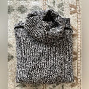 Madewell Black and White Knit Turtleneck